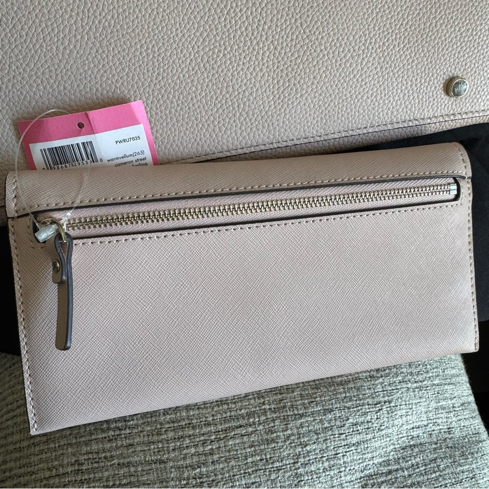 Kate Spade Abbott Palevellum Large Tote and Wallet - Picture 13 of 16